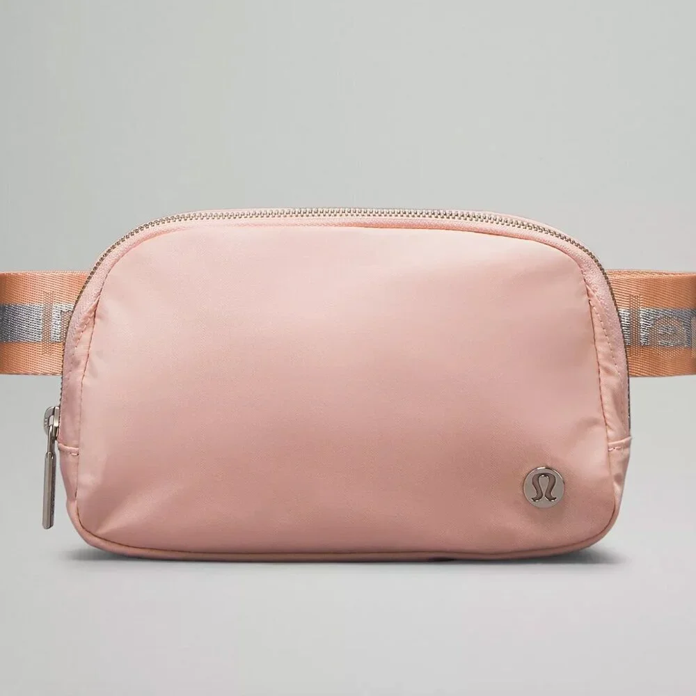 Everywhere Belt Bag 1L Wordmark Pink Mist/Silver/White Opal (NWT) - Picture 1 of 10